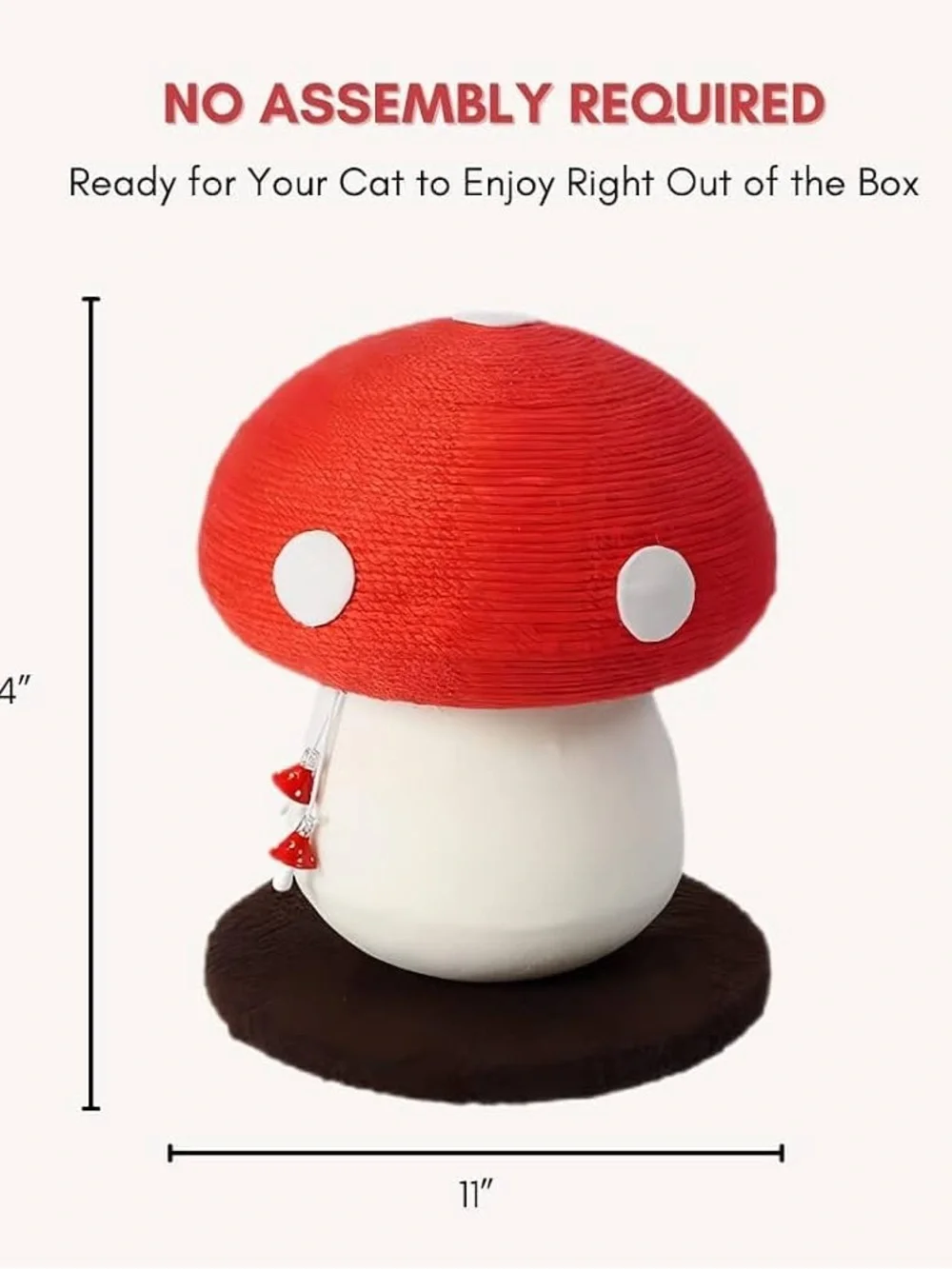 NWT Mushroom Cat Scratcher (Still in shipping bag, shown in pictures from China)